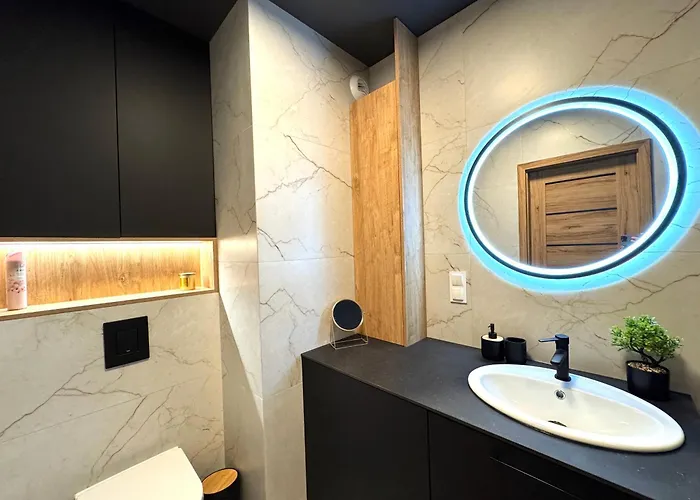 Lägenhet Premium - Graniczna Sky 16th Floor - Self Check-in - Parking